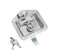 T-Shaped Box Lock Panel Carriage Stainless Steel Truck Toolbox 1Pcs(XG095-010-2-3)