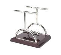 T-Shaped Desk Sculpture Mesmerizing Perpetual Motion Toy for and Home (B, 13.5x14cm)