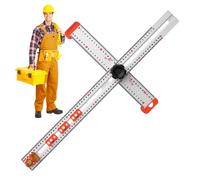 T-Shaped Drawing Ruler - Tool For In Models | Q-Connect Unbreakable Ruler | Square T-Marking, High Precision Angle Marking Measuring Tools For Dise