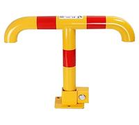 T-Shaped Folding Parking Bollard Security BER for Private Parking Adjustable Parking Post with Wrench Space-Saving Traffic Control Device Locking System