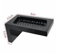 T-Shaped Hole Positioning Ruler - Wooden Measuring Tool for Woodworking Marking, Scribing & Layout, 5mm Starting Hole Gauge, Compact Construction