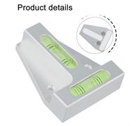 T-Shaped Mini Level with Strong Magnetic Backing for Iron Surfaces, Aluminum Alloy Leveling Tool for RV Furniture Installation, 70 x