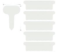 T Shaped Plastic Insert Cards 100 Pack For Garden Use Waterproof for surface Maintains Writing Weather Resistant Plant Markers 7cm x 5cm Suitable for