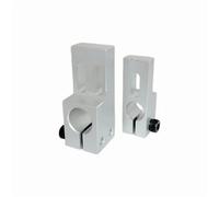 T-Shaped Series Pillar Fixed Clamp Cross Shaped and L-Shaped Oval Hole RDW-D10 Series Aluminum Open Clamping Fixture Connectors(Hole D10mm L-9.5mm)