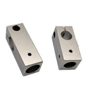T-Shaped Series Pillar Fixed Clamp Cross Shaped and L-Shaped Oval Hole RDW-D10 Series Aluminum Open Clamping Fixture Connectors(Hole D8MMX8MM)