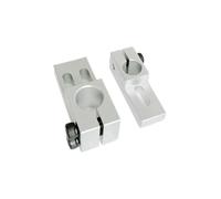 T-Shaped Series Pillar Fixed Clamp Cross Shaped and L-Shaped Oval Hole RDW-D10 Series Aluminum Open Clamping Fixture Connectors(Hole D8mm L-8.5mm)