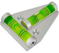T-Shaped Spirit Level, Aluminum Alloy, 58mm x 24.5mm, with Dual Bubble Vials and Magnetic Base (58mm)