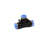 T shaped Tee Pneumatic 4mm 6mm 8mm 10mm 12mm 14mm 16mm OD Hose Tube Push In Air Gas Fitting Quick Fittings Connector Adapters IDGTTLDF(14mm)