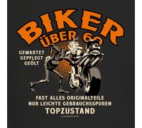 T-shirt 60th Birthday Biker Over 60 Funny Slogan Shirts Men's Gift