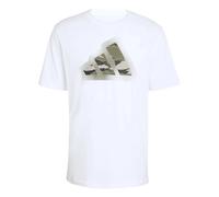 adidas Men's CAMO Modern Logo Graphic T-Shirt, White, S Tall