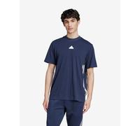 T-shirt adidas Future Icons 3 stripes short sleeve navy blue - M