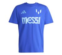 Adidas Messi Name&number Graphic Short Sleeve T-shirt Blue S Men