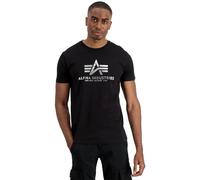 Alpha Industries Basic Foil Print Short Sleeve T-shirt Black L Men