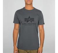 Alpha Industries Basic Short Sleeve T-shirt Grey M Men