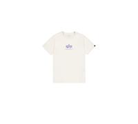 T-shirt Alpha Industries Basic Mid Logo Blanc 3XL