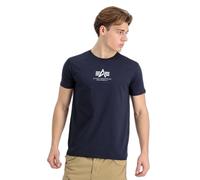 T-shirt Alpha Industries Basic ML Bleu M