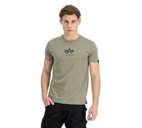 Alpha Industries Basic Mid Logo T-Shirt for Men Size 2XL - olive
