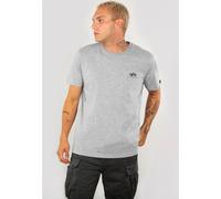 Alpha Industries Basic Small Logo Short Sleeve T-shirt Grey L Men
