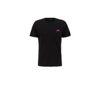 Alpha Industries Basic T Small Logo T-Shirt for Men Black/Magenta