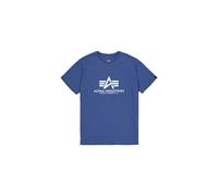 Alpha Industries Basic Big Logo T-Shirt for Men Size 2XL - night purple