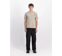 Alpha Industries Camo Logo Puff Print Back T-Shirt - Vintage Sand