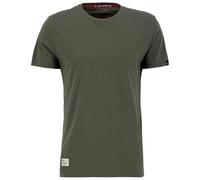 Alpha Industries Dragon Embroidery T-Shirt for Men Size S - dark olive