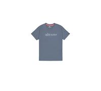Alpha Industries Alpha Label T-Shirt for Men Size L - denim blue