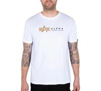 Alpha Industries Label Short Sleeve T-shirt White M Men