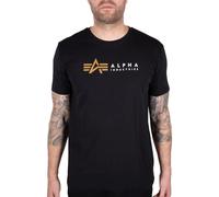 Alpha Industries Label Short Sleeve T-shirt Black S Men