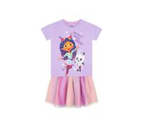 T-Shirt And Skirt Set Gabby's Dollhouse Purple 9-10 Years