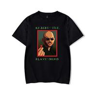 T-shirt Andrew Tate Crewneck Casual T-shirt Short Sleeve Men Women's Cotton T-shirts Vintage Street Fashion Short Sleeves Tops-Black||XL