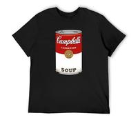 T Shirt Andy Warhol Inspi Soup Can Crew-Neck t-Shirt Black L