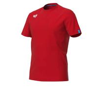 ARENA Men's Team Unisex Panel T-Shirt, red, L