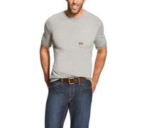T-shirt Ariat Rebar Workman Gris M