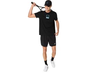 T-shirt Asics Court Core Graphic Noir S