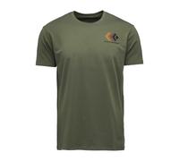 Black Diamond Faded Short Sleeve T-shirt Green M Men