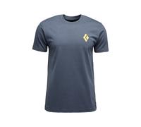 Black Diamond Shredded Short Sleeve T-shirt dark grey yellow - M