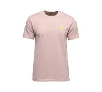 Black Diamond Shredded Short Sleeve T-shirt Pink M Men