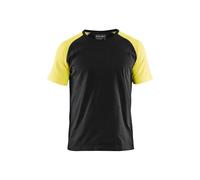Blaklader 351510309933XXL T-Shirt, Black/Yellow, Size XXL