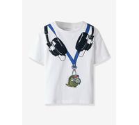 T-shirt boxy cut with motif in cotton NAME IT for boy white