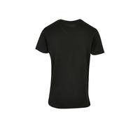 Build Your Brand Men's Basic Round Neck T-Shirt T-Shirt, Black, 4XL