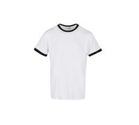 T-shirt Build Your Brand Ringer Blanc S
