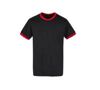 T-shirt Build Your Brand Ringer Noir 5XL
