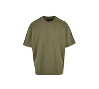 Build your Brand Men's T-Shirt Ultra Heavy Box Tee, 100% Cotton, Olive, M