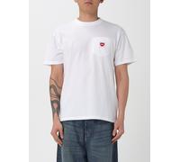 Carhartt WIP Mens Relaxed Fit Pocket Heart T-Shirt - Colour: 1WZXX White/Red - Size: Small Small