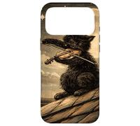 T Shirt Cat Playing Violin Under the Moonlight Vintage lover Case for iPhone 17 Pro Max