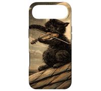 T Shirt Cat Playing Violin Under the Moonlight Vintage lover Case for iPhone Air