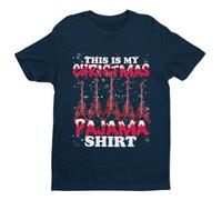 T-Shirt - Christmas - Xmas - This is My Christmas Pajama - Blue - Size 6XL