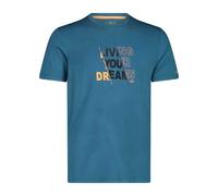 Cmp 38t6457 Short Sleeve T-shirt Blue L Men