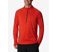 T-Shirt Columbia Endless Trail Half Zip Mesh Long Sleeve Red - XL